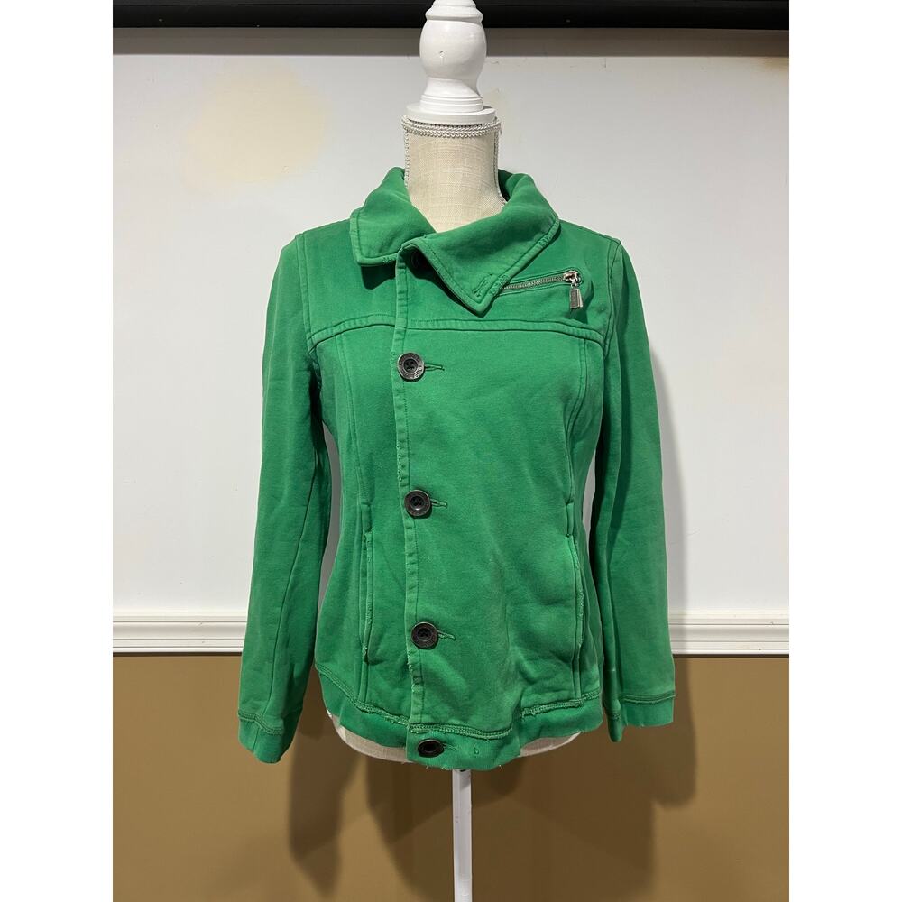 Women's Diesel Green Button-Up Jacket